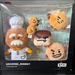 Universe Shooky Plush Doll Set - Brown and White